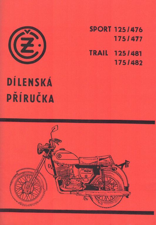 Čezeta 476 477 481 482 Dílenská příručka